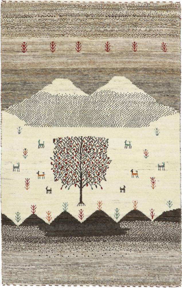Perzsa szőnyeg Perzsa Gabbeh Loribaft Nature 3'11"x2'7" 3'11"x2'7", Perzsa szőnyeg Kézzel csomózva