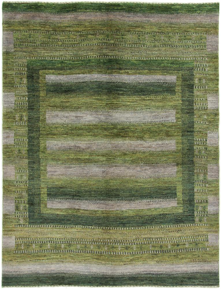 Persian Rug Persian Gabbeh Loribaft Nature 7'0"x5'5" 7'0"x5'5", Persian Rug Knotted by hand