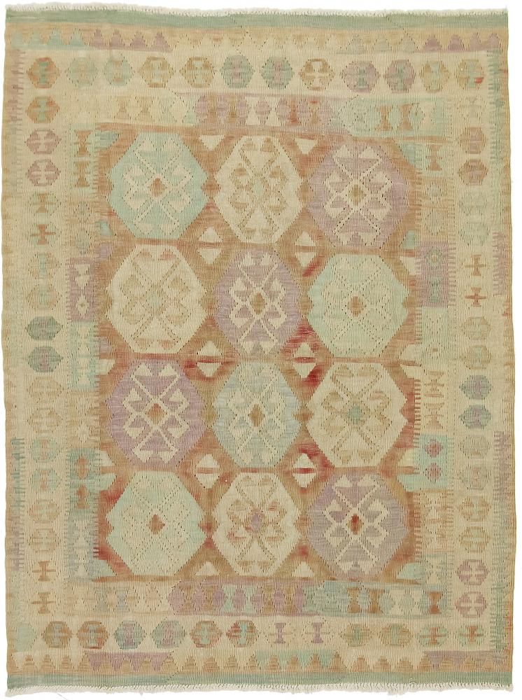Afghan rug Kilim Afghan Heritage 6'4"x4'9" 6'4"x4'9", Persian Rug Woven by hand