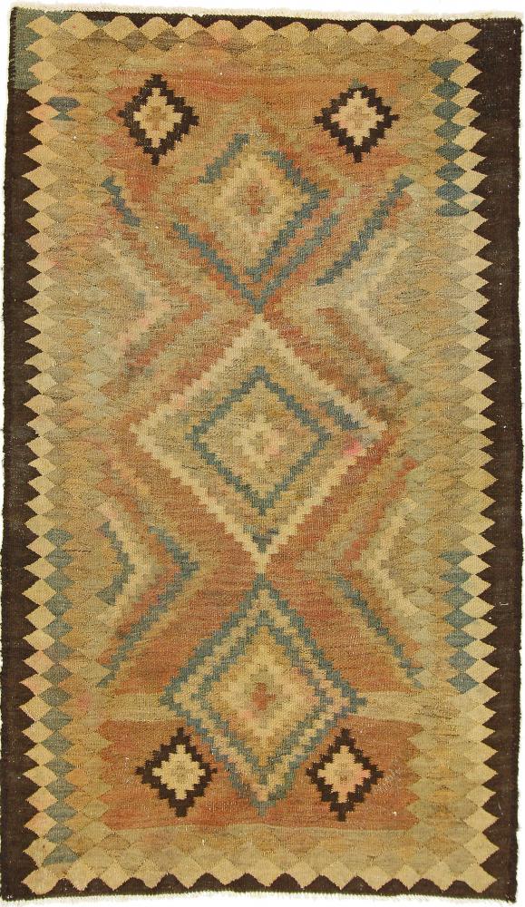 Persisk tæppe Kelim Fars Azerbaijan Antikke 223x132 223x132, Persisk tæppe Håndvævet