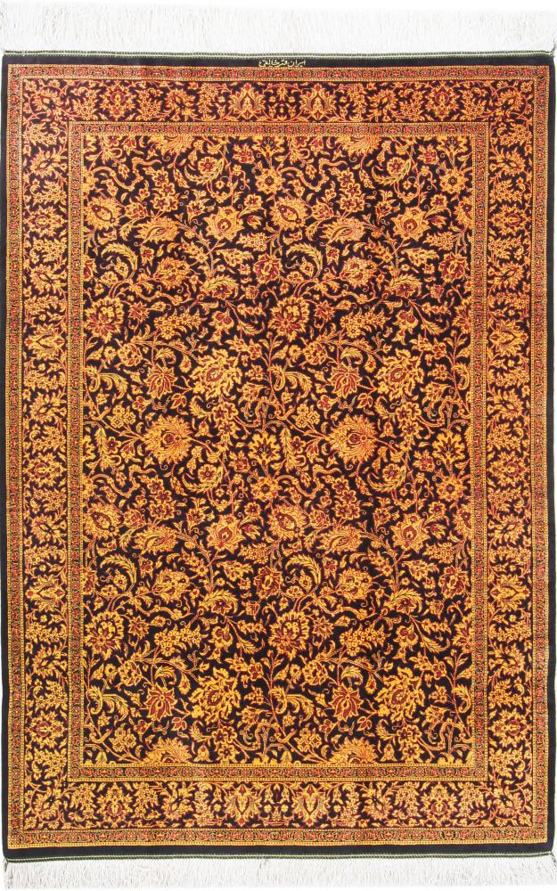 Persian Rug Qum Silk Signed 149x102 149x102, Persian Rug Knotted by hand
