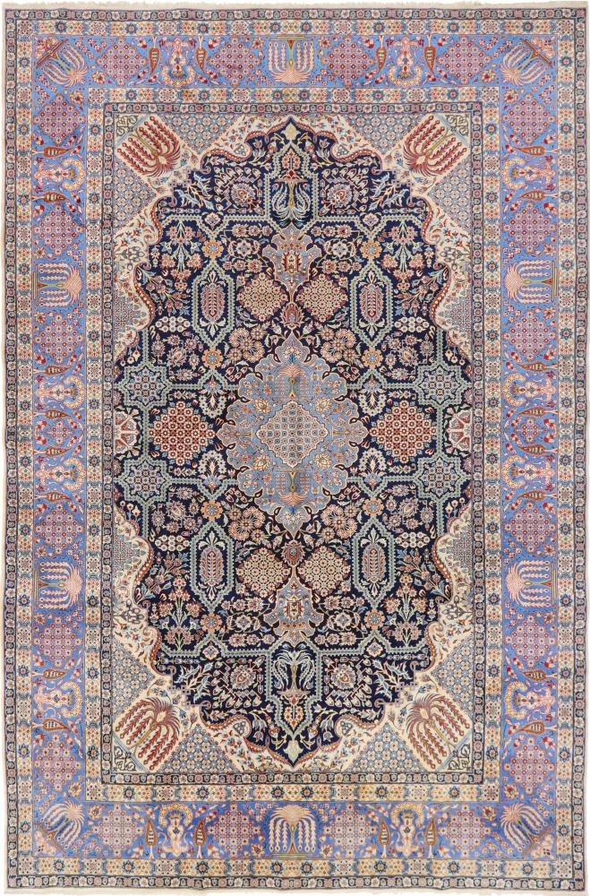 Tapete persa Isfahan  Fio de Seda 314x207 314x207, Tapete persa Atado à mão