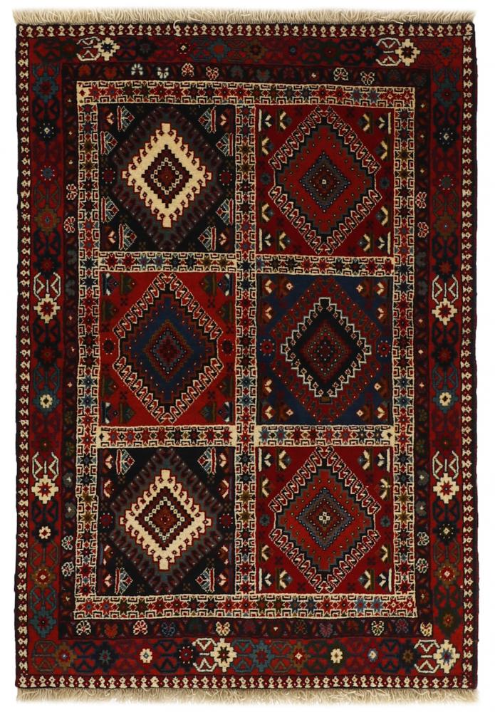 Persialainen matto Yalameh 4'10"x3'3" 4'10"x3'3", Persialainen matto Solmittu käsin