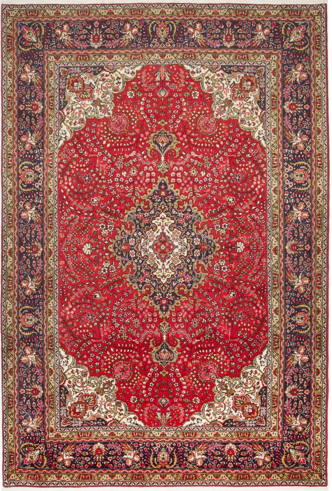 Tapis persan Tabriz 297x199 297x199, Tapis persan Noué à la main