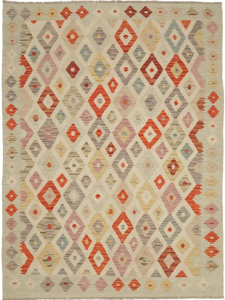 Dywan afgański Kilim Afghan 6'3"x4'6" 6'3"x4'6", Dywan perski Ręcznie tkane