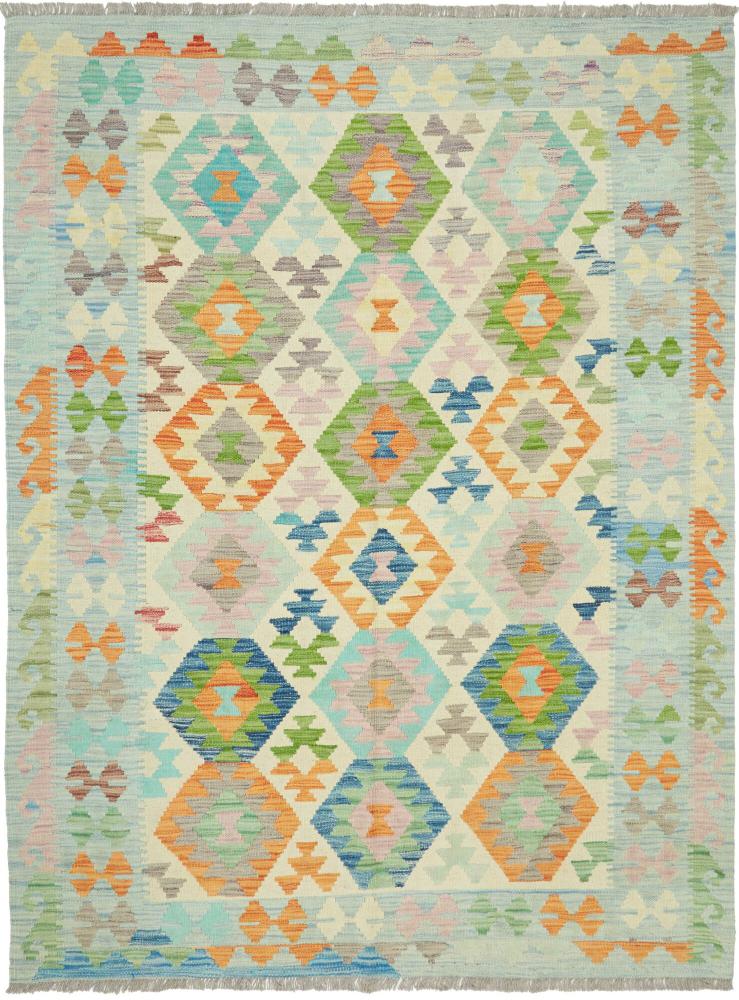 Tapis afghan Kilim Afghan 203x154 203x154, Tapis persan Tissé à la main