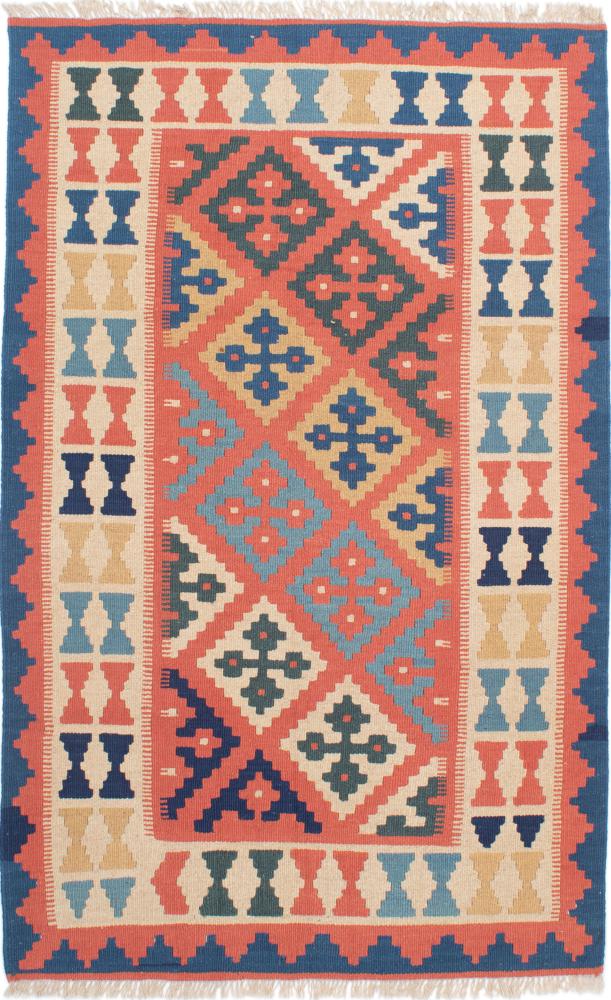 Persian Rug Kilim Fars 5'8"x3'7" 5'8"x3'7", Persian Rug Woven by hand