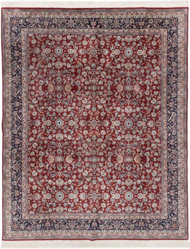 Indischer Teppich Indo Isfahan 10'1"x8'3" 10'1"x8'3", Perserteppich Handgeknüpft