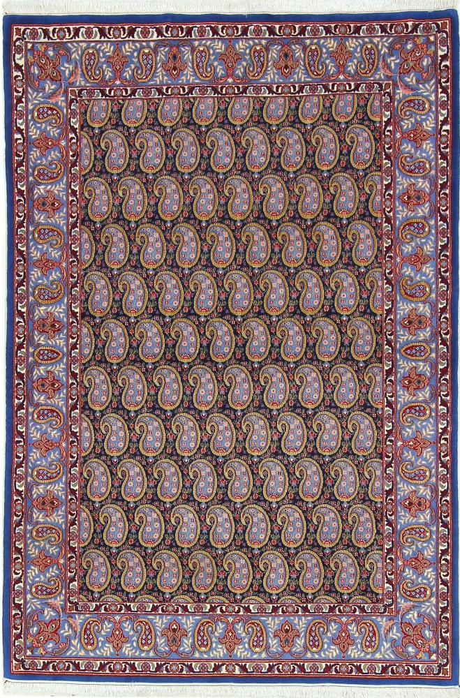 Tapete persa Isfahan Fio de Seda 161x107 161x107, Tapete persa Atado à mão