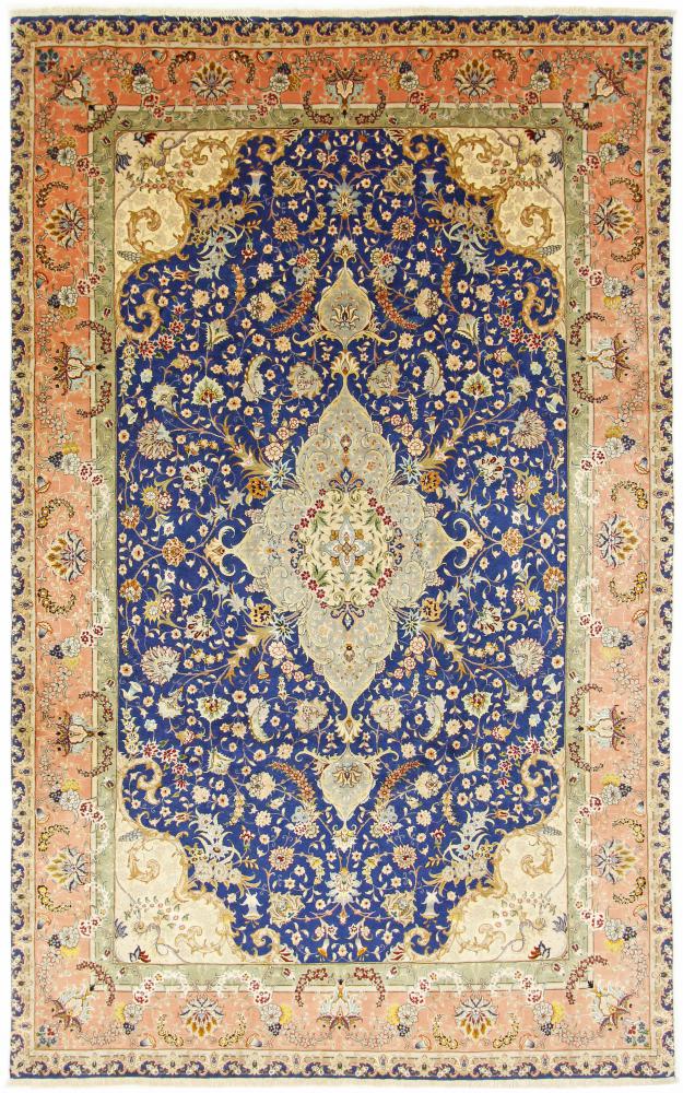  ペルシャ絨毯 タブリーズ 60Raj 絹の縦糸 303x190 303x190,  ペルシャ絨毯 手織り
