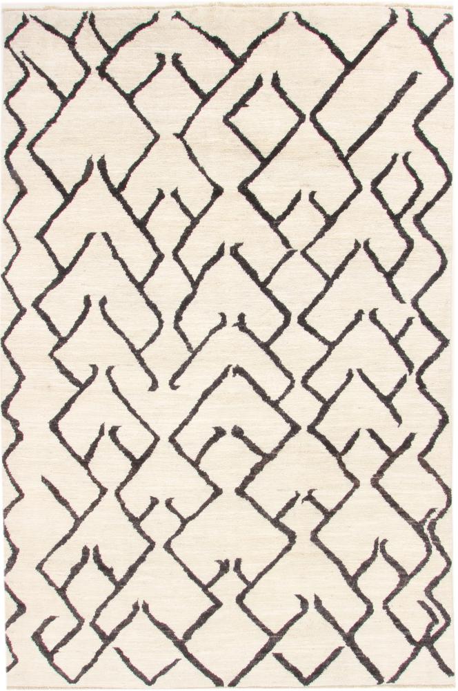 Afganistan-matto Berber Maroccan 298x197 298x197, Persialainen matto Solmittu käsin
