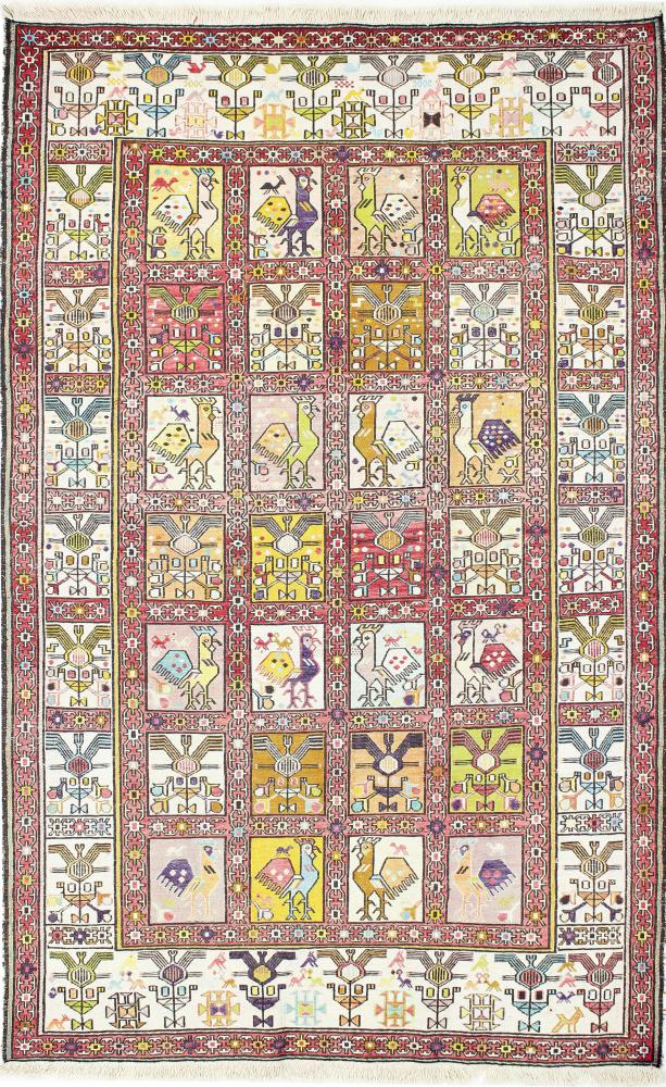 Persialainen matto Kelim Fars Verni Silkki 189x119 189x119, Persialainen matto kudottu