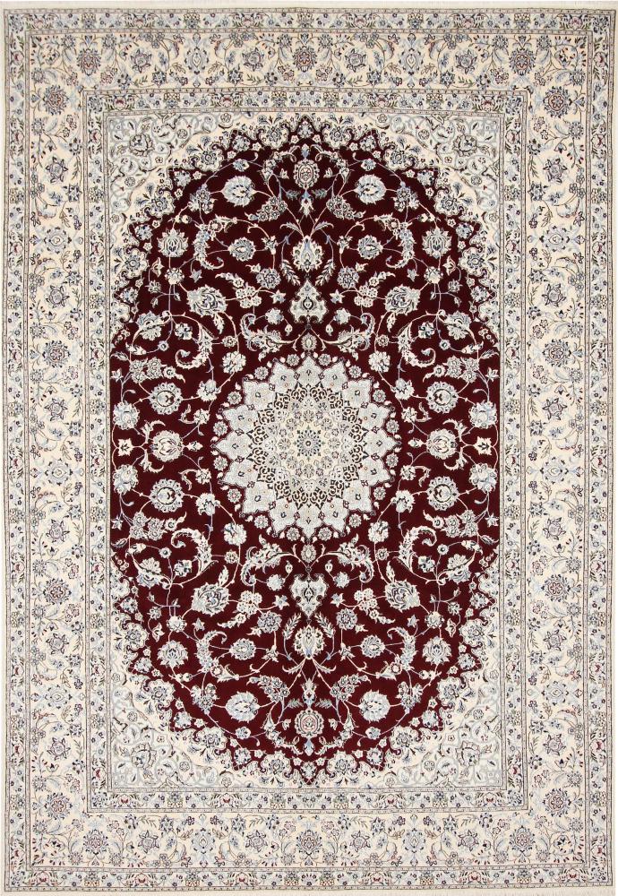 Persian Rug Nain 6La 9'7"x6'8" 9'7"x6'8", Persian Rug Knotted by hand