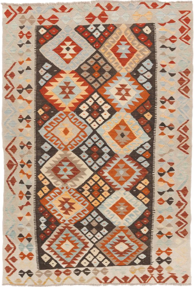 Afghanischer Teppich Kelim Afghan 185x126 185x126, Perserteppich Handgewebt