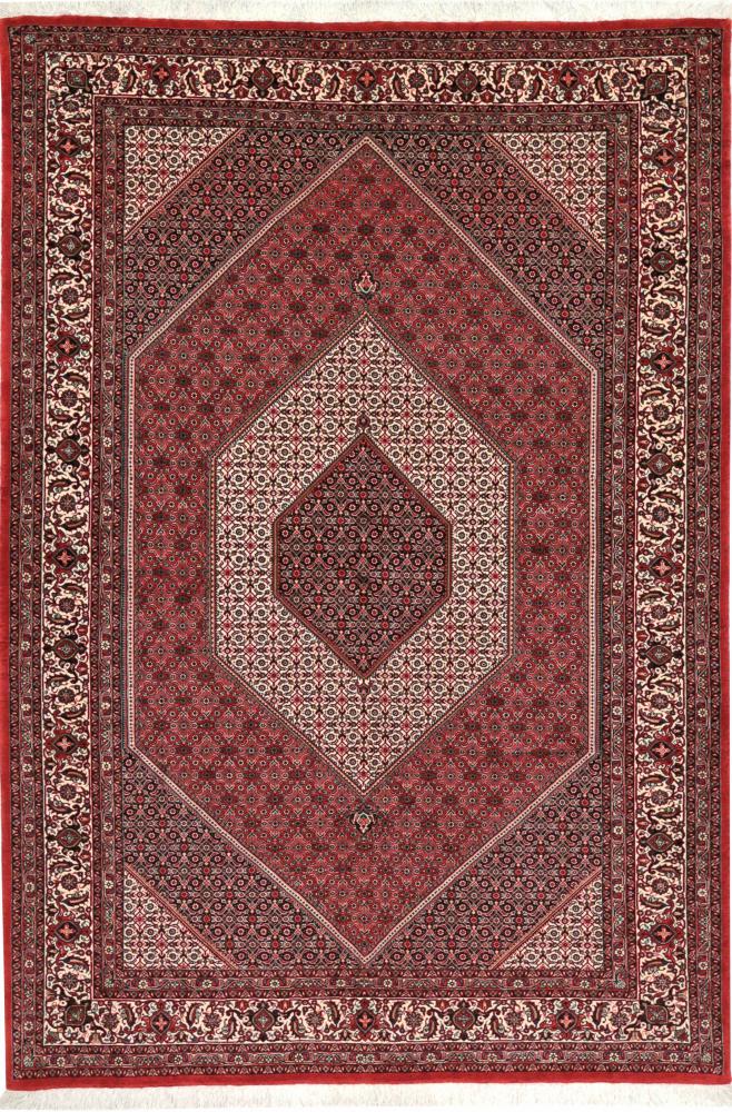 Persian Rug Bidjar Gallinbaft 8'4"x5'7" 8'4"x5'7", Persian Rug Knotted by hand