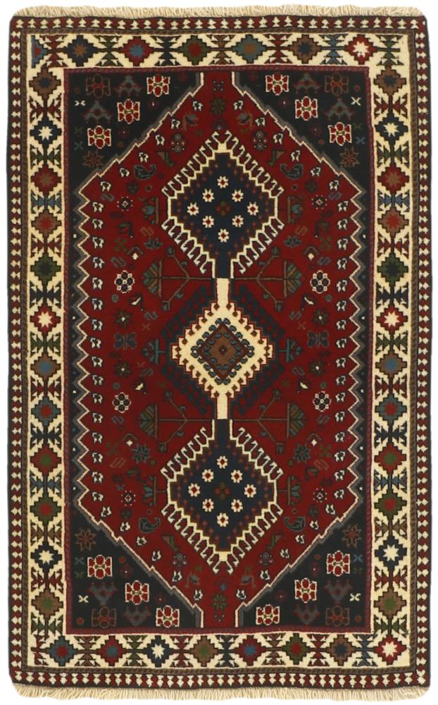 Persialainen matto Yalameh 4'2"x2'7" 4'2"x2'7", Persialainen matto Solmittu käsin