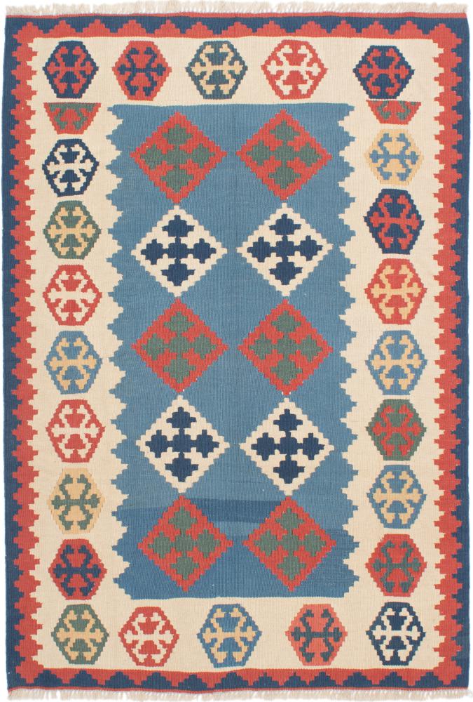 Persian Rug Kilim Fars 5'6"x3'10" 5'6"x3'10", Persian Rug Woven by hand