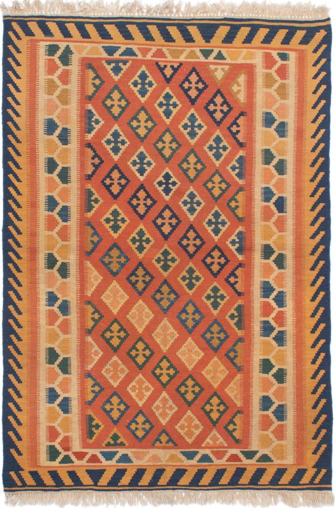 Persisk tæppe Kelim Fars 156x107 156x107, Persisk tæppe Håndvævet