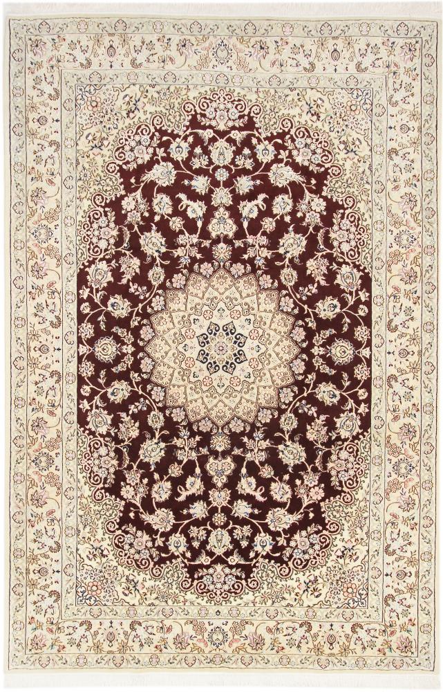 Persian Rug Nain 9La 10'3"x6'10" 10'3"x6'10", Persian Rug Knotted by hand