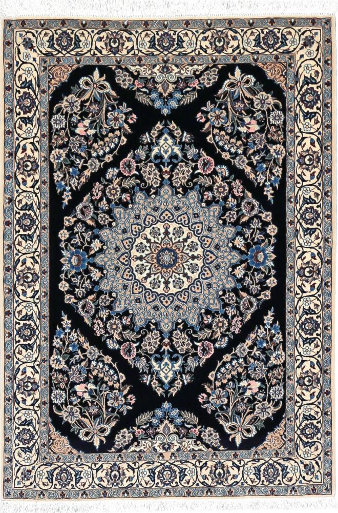  ペルシャ絨毯 ナイン 6La 143x99 143x99,  ペルシャ絨毯 手織り