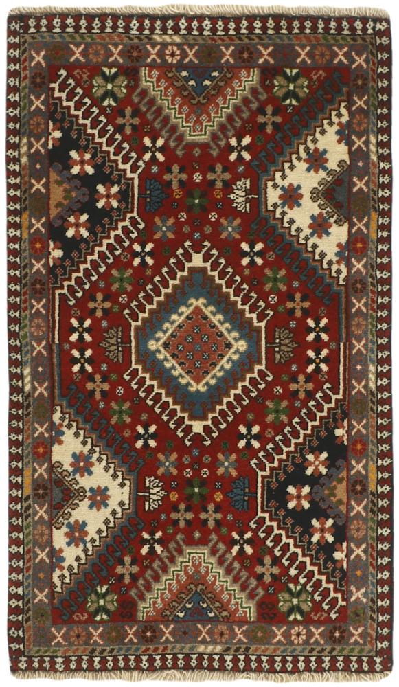 Persian Rug Yalameh 3'3"x1'11" 3'3"x1'11", Persian Rug Knotted by hand