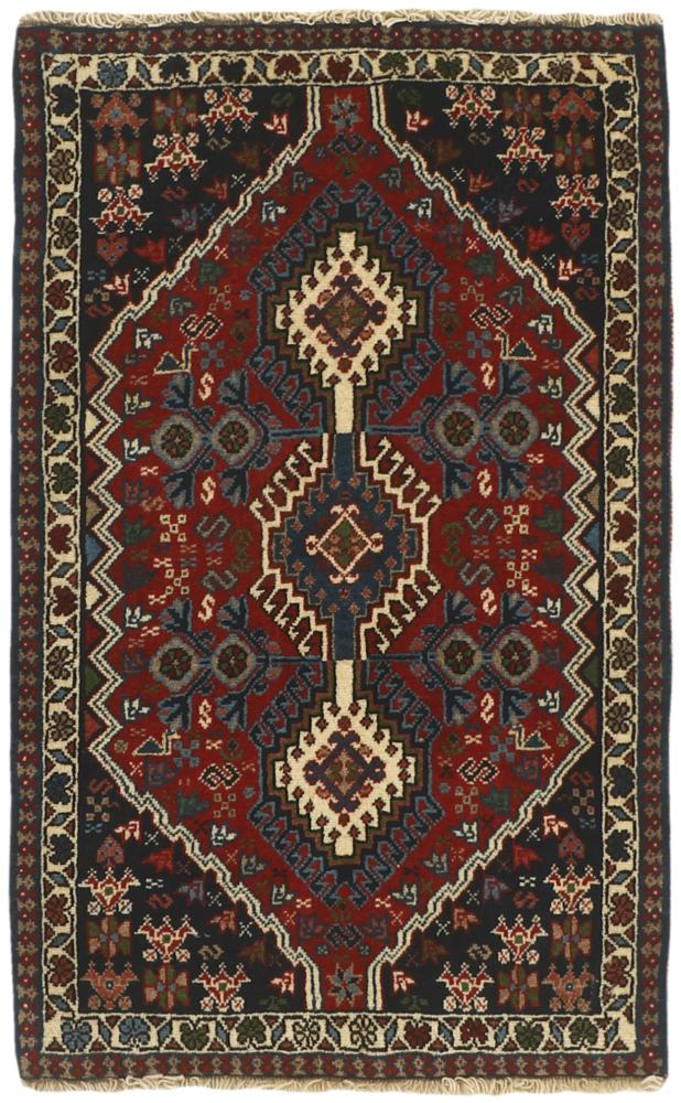 Tapis persan Yalameh 94x61 94x61, Tapis persan Noué à la main