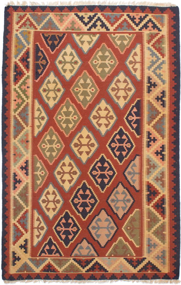 Persian Rug Kilim Fars 6'2"x3'11" 6'2"x3'11", Persian Rug Woven by hand