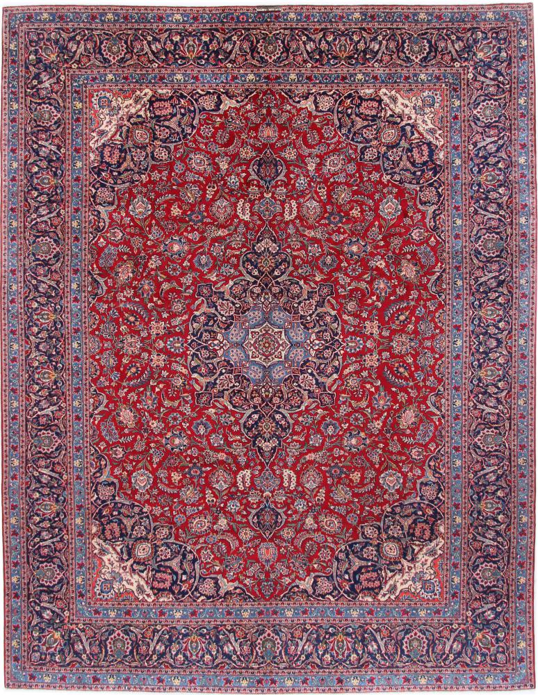 Persian Rug Keshan 13'4"x10'2" 13'4"x10'2", Persian Rug Knotted by hand