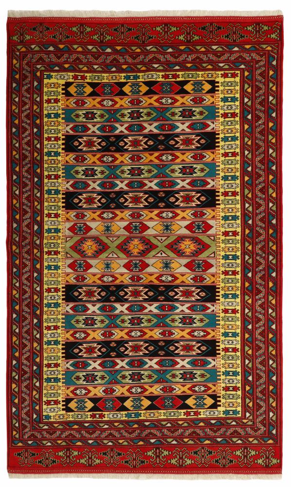 Tapis persan Turkaman 251x155 251x155, Tapis persan Noué à la main