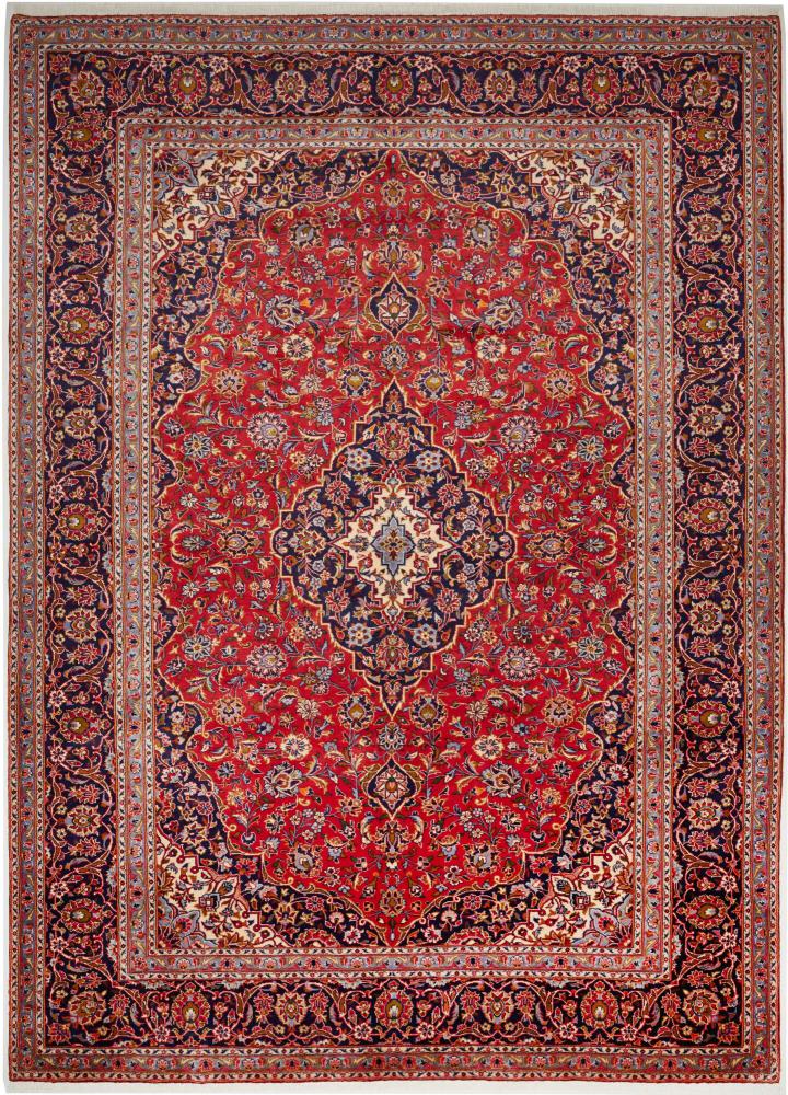 Persian Rug Keshan 13'1"x9'6" 13'1"x9'6", Persian Rug Knotted by hand