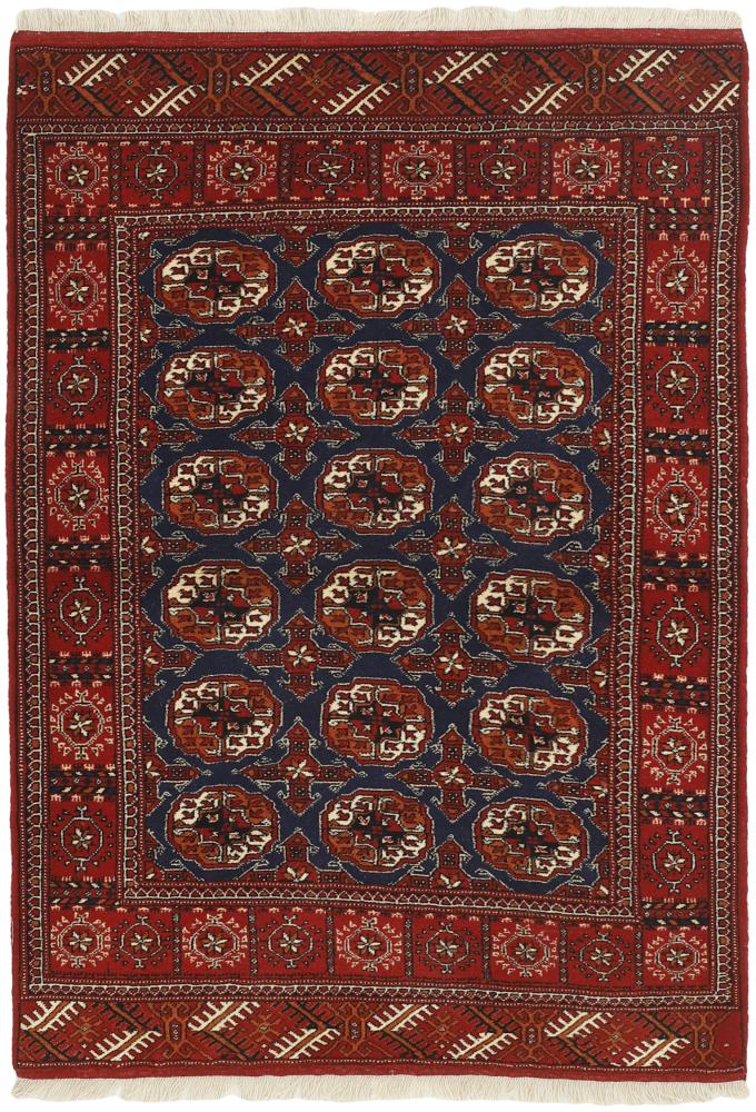  ペルシャ絨毯 トルクメン 5'0"x3'5" 5'0"x3'5",  ペルシャ絨毯 手織り
