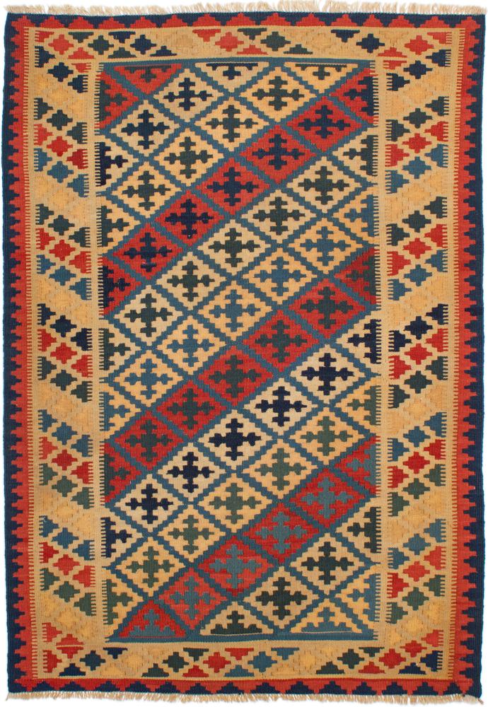 Persian Rug Kilim Fars 5'10"x4'0" 5'10"x4'0", Persian Rug Woven by hand