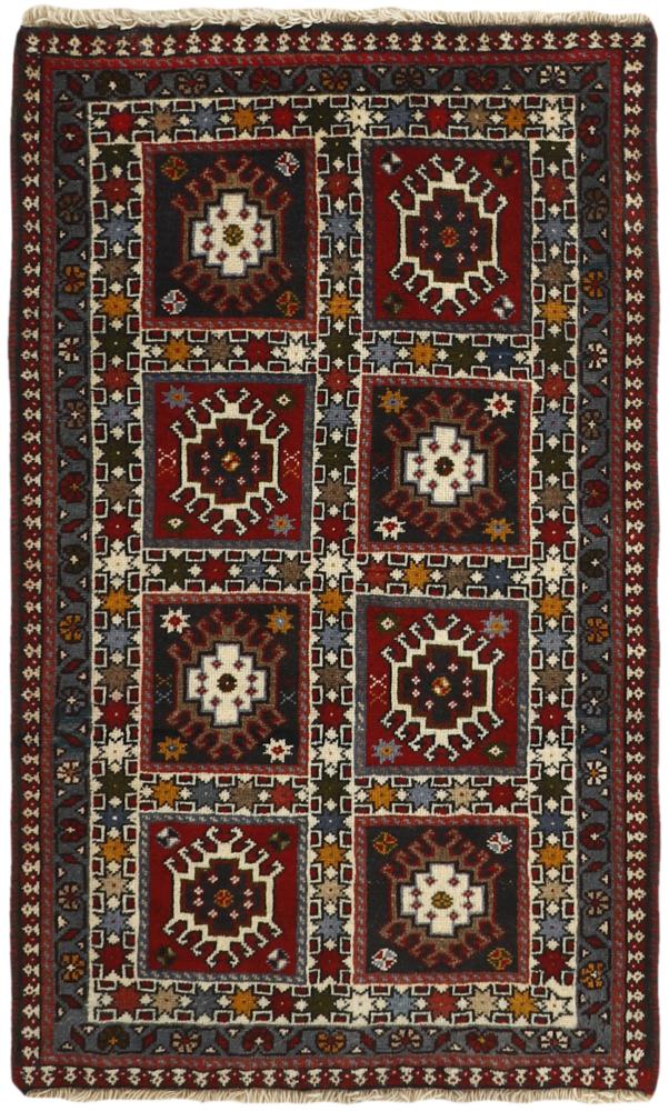 Tapis persan Yalameh 101x62 101x62, Tapis persan Noué à la main