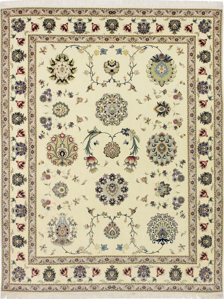 Perzisch tapijt Tabriz 50Raj Signed Zijden Pool 8'6"x6'5" 8'6"x6'5", Perzisch tapijt Handgeknoopte