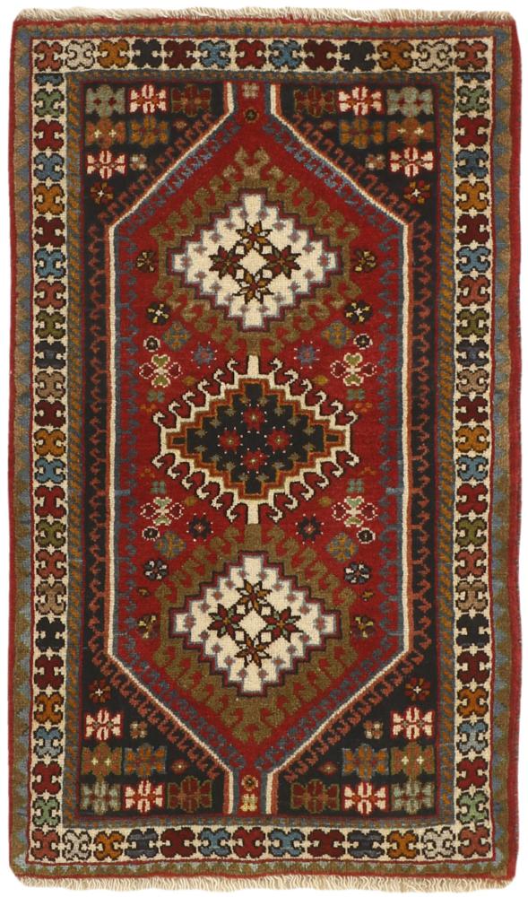  ペルシャ絨毯 ヤラメー 3'5"x2'0" 3'5"x2'0",  ペルシャ絨毯 手織り