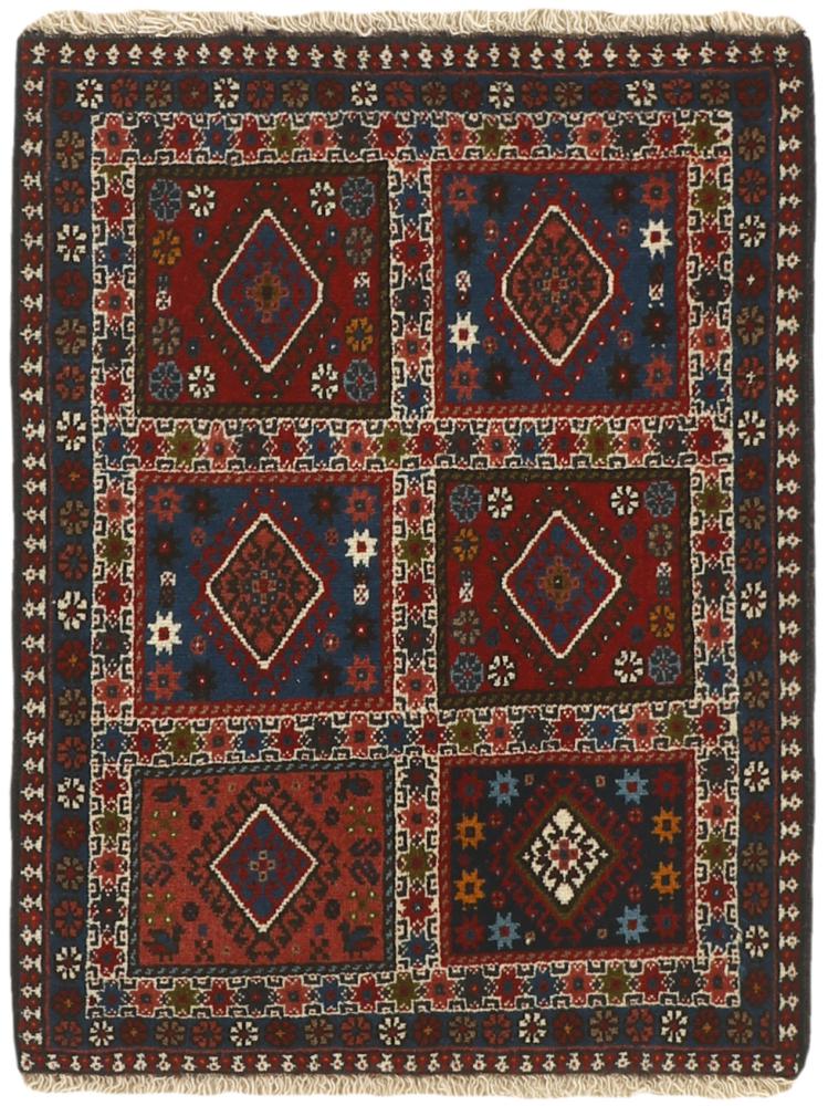  ペルシャ絨毯 ヤラメー 2'7"x2'0" 2'7"x2'0",  ペルシャ絨毯 手織り