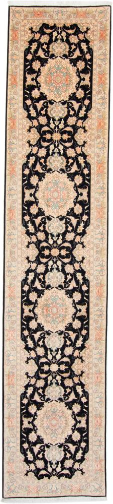 Tapis persan Tabriz 50Raj 418x86 418x86, Tapis persan Noué à la main