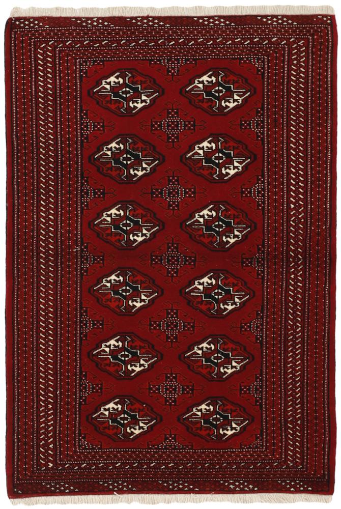 Tapis persan Turkaman 5'0"x3'4" 5'0"x3'4", Tapis persan Noué à la main