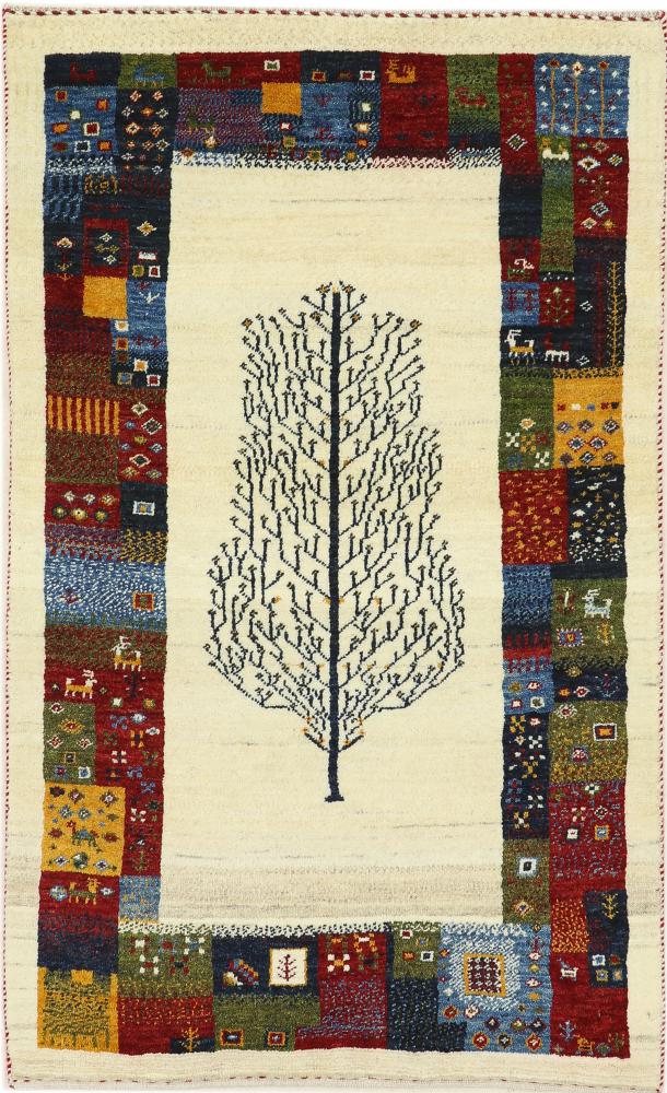 Persian Rug Persian Gabbeh Loribaft Nature 4'3"x2'7" 4'3"x2'7", Persian Rug Knotted by hand