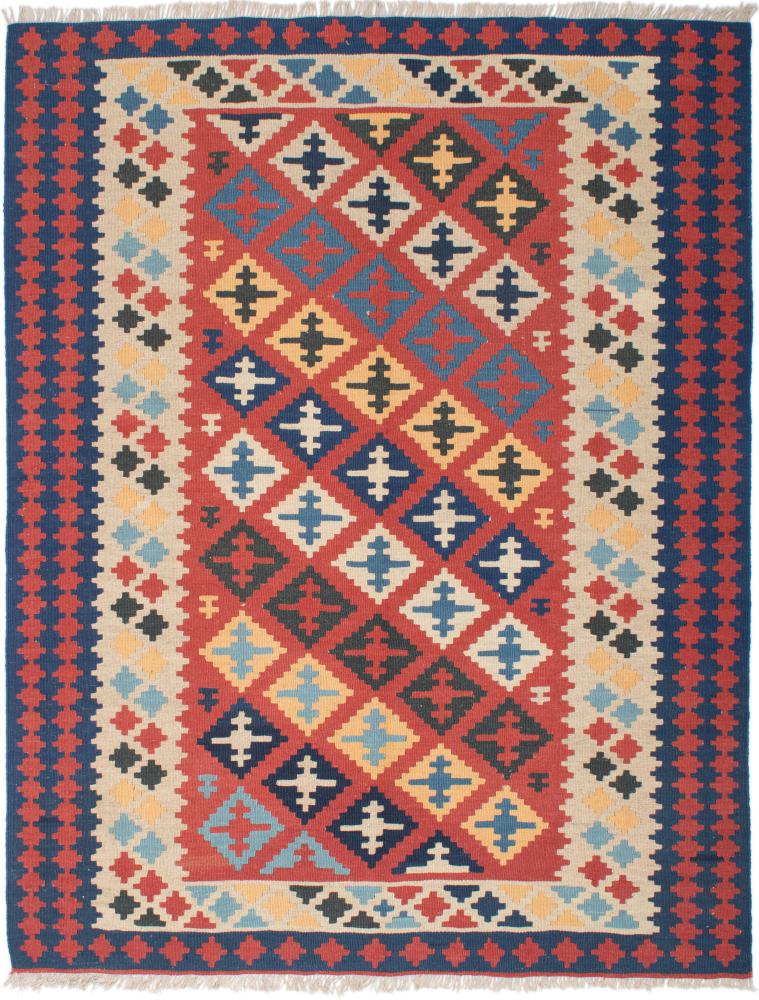 Persian Rug Kilim Fars 201x152 201x152, Persian Rug Woven by hand