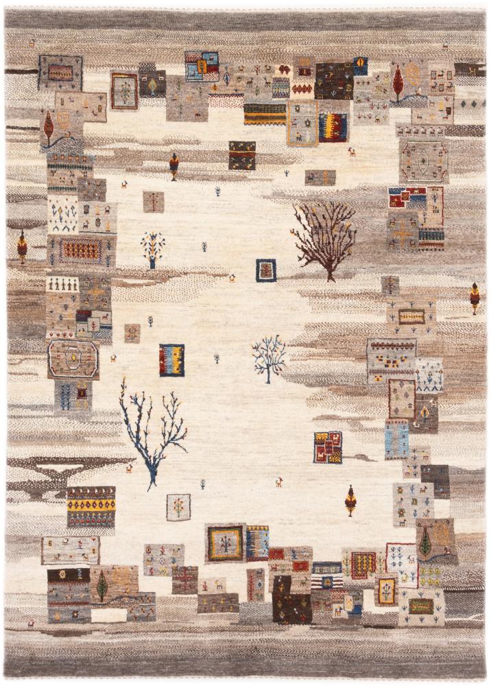 Perzisch tapijt Perzisch Gabbeh Loribaft Nature 7'0"x5'0" 7'0"x5'0", Perzisch tapijt Handgeknoopte