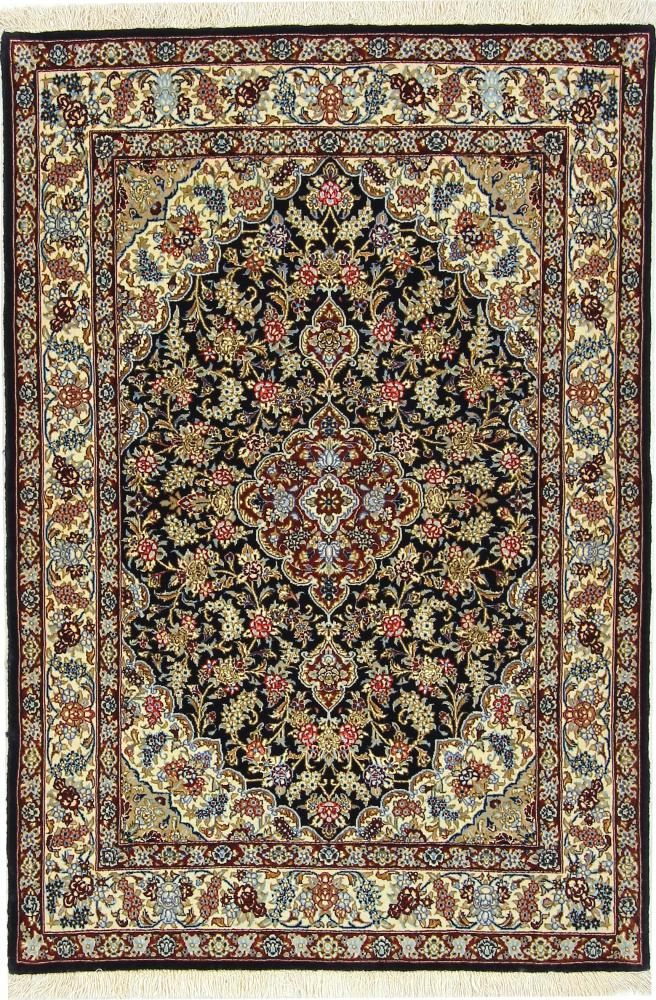 Perzsa szőnyeg Iszfahán Selyemfonal 147x102 147x102, Perzsa szőnyeg Kézzel csomózva