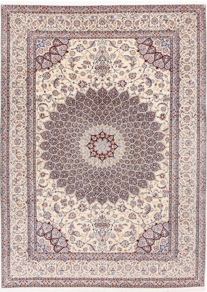 Persian Rug Nain 6La 9'11"x7'2" 9'11"x7'2", Persian Rug Knotted by hand