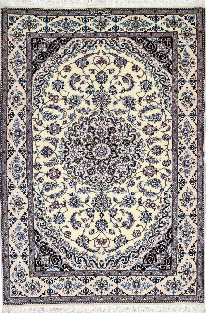 Persialainen matto Nain 6La 5'2"x3'6" 5'2"x3'6", Persialainen matto Solmittu käsin