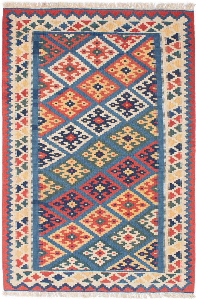 Persian Rug Kilim Fars 6'0"x4'0" 6'0"x4'0", Persian Rug Woven by hand