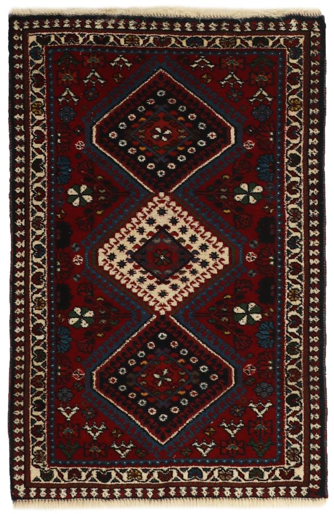 Tapis persan Yalameh 88x58 88x58, Tapis persan Noué à la main