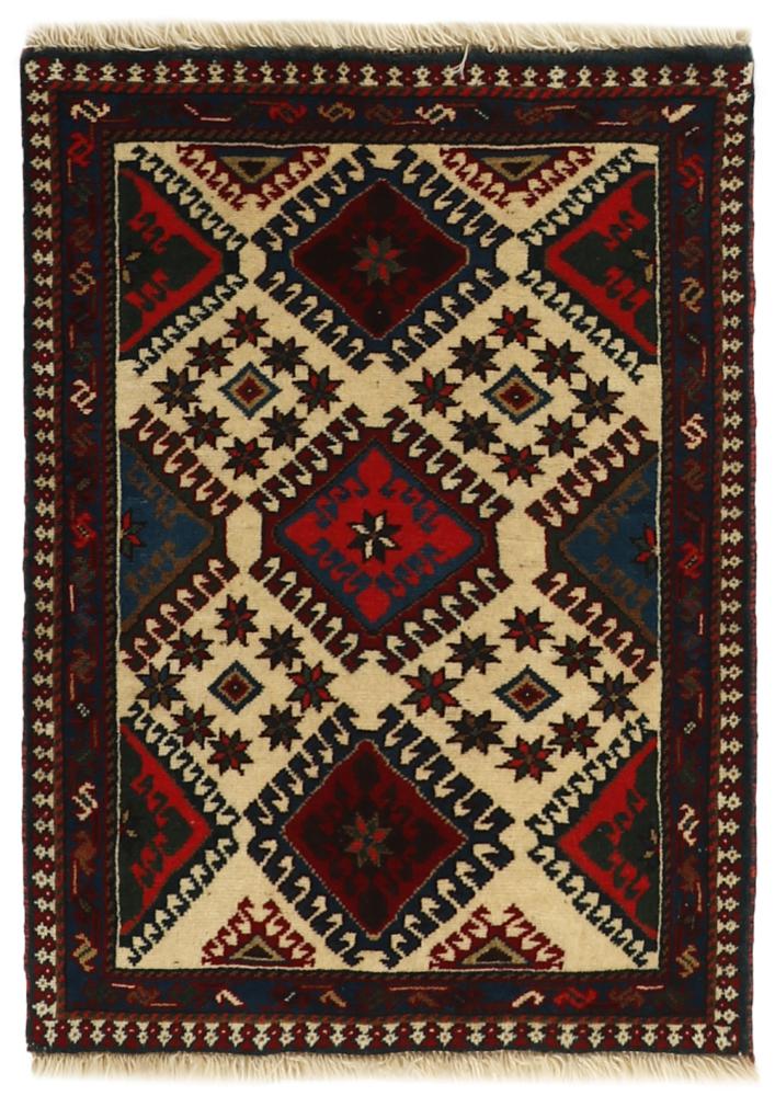 Persisk tæppe Yalameh 76x57 76x57, Persisk tæppe Knyttet i hånden