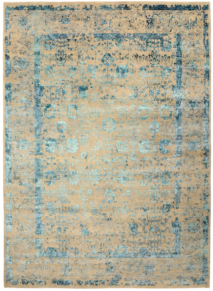インドのカーペット Sadraa 11'1"x8'1" 11'1"x8'1",  ペルシャ絨毯 手織り