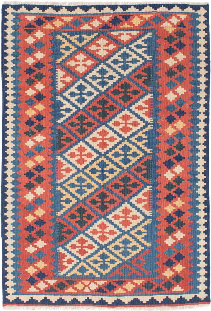 Persian Rug Kilim Fars 5'7"x3'10" 5'7"x3'10", Persian Rug Woven by hand