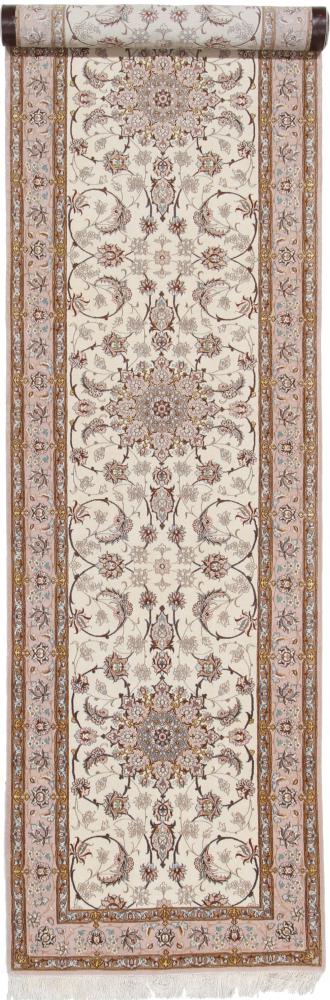 Perzisch tapijt Isfahan 13'0"x2'10" 13'0"x2'10", Perzisch tapijt Handgeknoopte